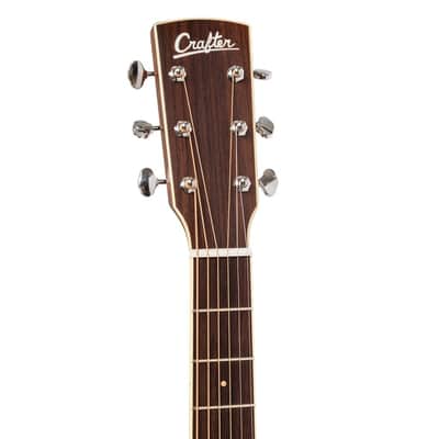 Crafter ES-ROSE GCE NAT ES Series Grand Auditorium Cutaway Solid Spruce Top Mahogany Neck 6-String Acoustic-Electric Guitar w/Gig Bag image 6