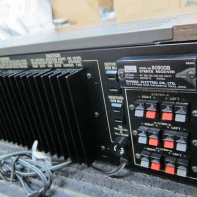 Vintage Sansui 9090DB Top Line Vintage Analoge Am/Fm Stereo Receiver, Wood Cab, 1970s, JAPAN, Ex Sound, Beauty, 125WPC 1970s Silver/Wood image 8