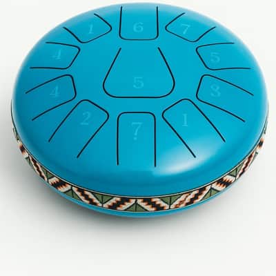 6-Inch 11-Note Steel Tongue Drum - Perfect for Meditation, Stress Relief, and Music Therapy image 3