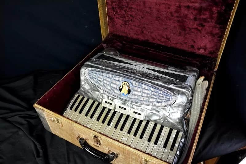 Silvio Soprani Piano Accordion 1940s - Grey Pearlescent image 1