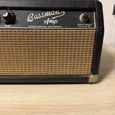 Fender Bassman 2-Channel 50-Watt Guitar Amp Head 1964 - 1967 - Black Panel image 3