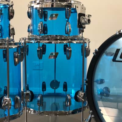 Ludwig Blue Vistalite Drums 10, 12, 14, 16, 22 image 5