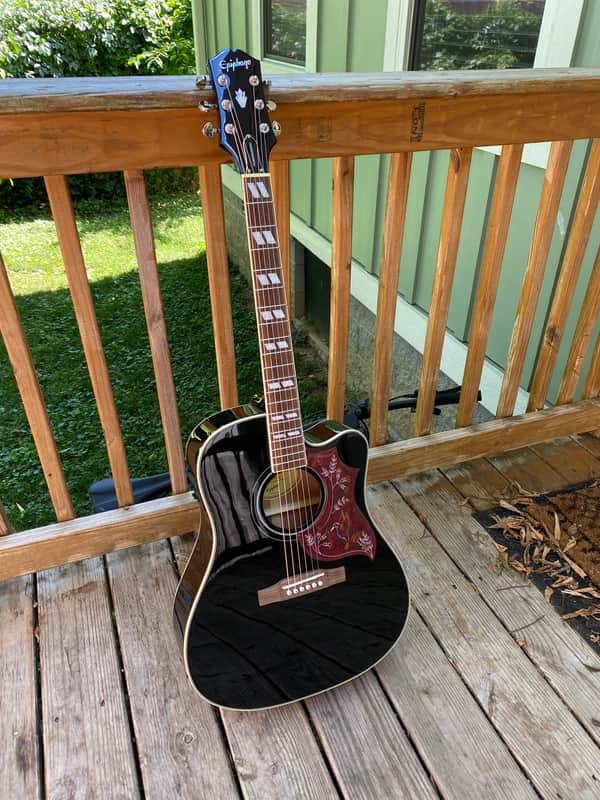 Epiphone Hummingbird EC Studio Limited-Edition Acoustic-Electric Guitar (WITH CASE) image 1