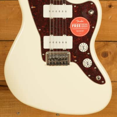 Squier Paranormal Jazzmaster XII - Laurel - Olympic White - 12-String image 1