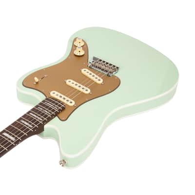 2022 Fender Parallel Universe II Strat Jazz Deluxe Ele Guitar, Transparent Faded Seafoam Green, PU20XXXX image 2