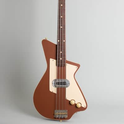 Guttlin Baron Bass Owned by Jeff Tweedy of Wilco Solid Body Electric Bass Guitar (2024), ser. #225, original black tolex hard shell case. image 1