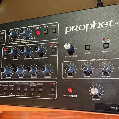 Sequential Prophet-10 Desktop 10-Voice Polyphonic Synthesizer 2021 - Present - Black with Wood Sides image 4