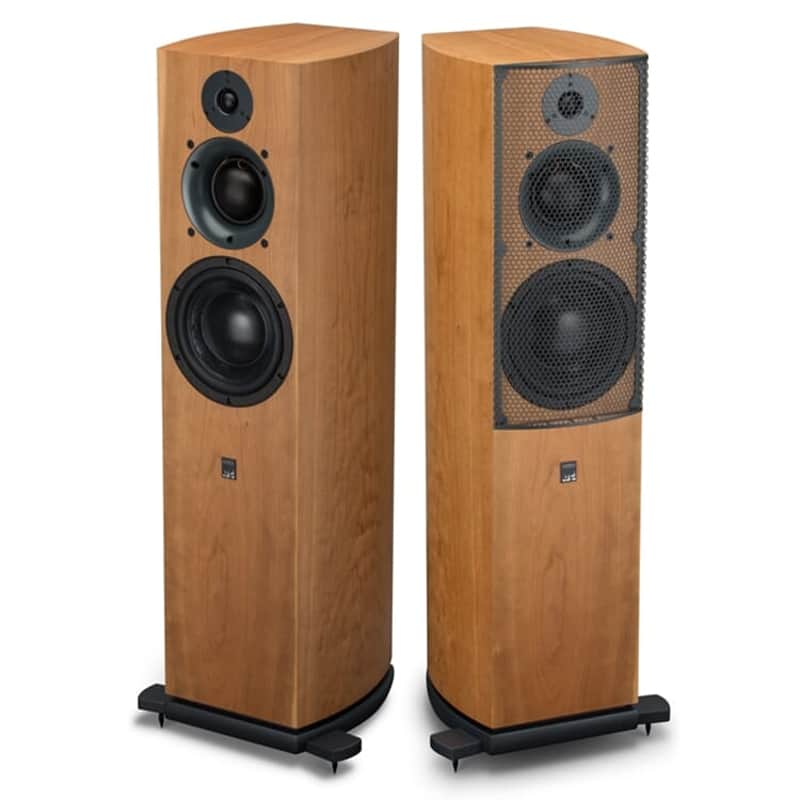 ATC SCM40 v2 Tower Speakers Passive (Satin Cherry) **OPEN BOX** image 1