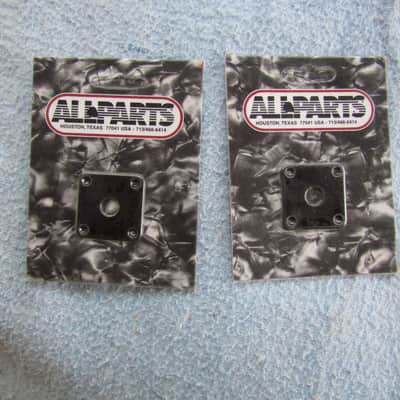Allparts Black Jackplate For Les Paul 2 NOS Allparts AP 0633-023 Les Paul Jack Plate New Sealed Package Set Of 2 Luthier Supplies image 1