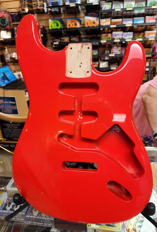 WD Premium Finished Replacement Body Fiesta Red #2 Fender Stratocaster image 1