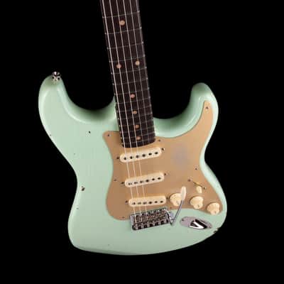 Fender Custom Shop Roasted 1960 Stratocaster Relic Birdseye Maple Aged Surf Green image 3