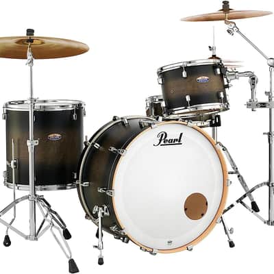 Pearl Decade Maple 3-Piece Shell Pack - Satin Black Burst (DMP943XP/C262) image 2