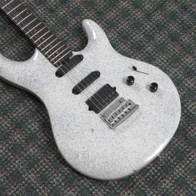 2016 Ernie Ball Music Man Luke III Custom Color Pearl White/Blue Sparkle! w/OHSC image 1