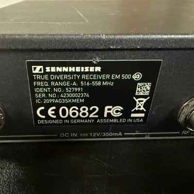 Sennheiser EW500 G3 - A Band (516-558 MHz) image 4