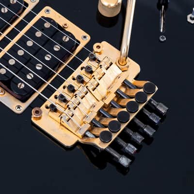 1980s Kramer Richie Sambora RS Jersey Star Black HHH Superstrat, 100% Original image 8