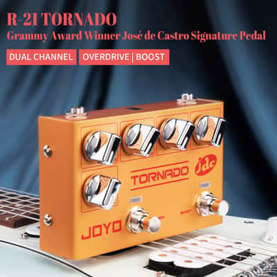 JOYO R-21 TORNADO Dual Channel Overdrive + Boost 4 Guitar or Bass Pedal Independent Foot-switch image 8