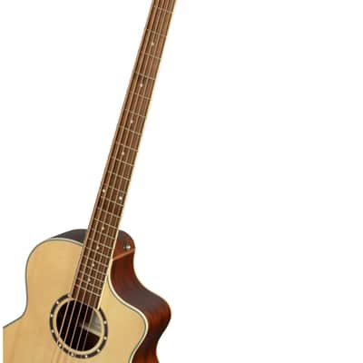 Ortega D7CE-5 - Acoustic Electric 5-String Bass Medium Scale Ortega Spruce Mahogany Cutaway image 16