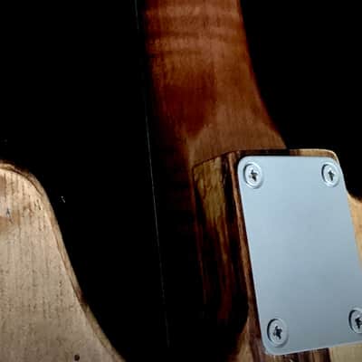 "Verity" Custom Telecaster / Barncaster from A Wee Black Dug Guitars - Natural, Figured Driftwood image 9