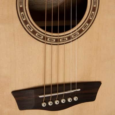 Washburn WD7S Dreadnought Acoustic Guitar Natural image 5