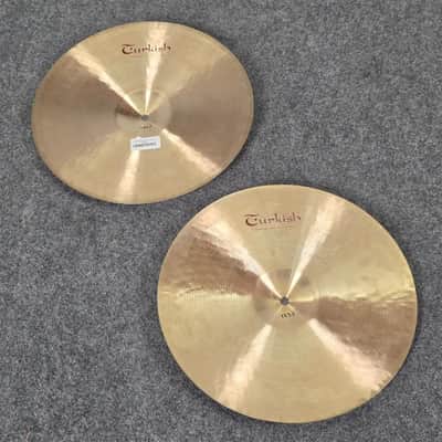 Used Turkish Millenium Hi Hat Cymbals 15" - Good image 4