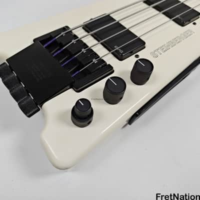 Steinberger XL-2 White Headless 1985 4-String Bass - 8.72lbs #3554 image 9