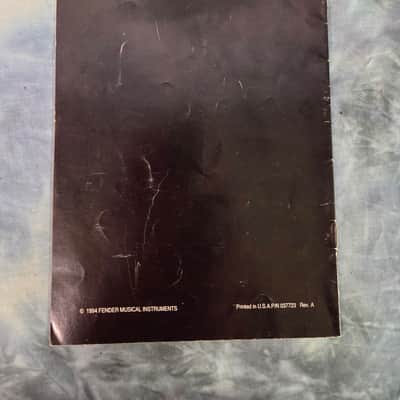 Vintage 1994 Fender Owners Manual for Guitars and Basses Case Candy image 2