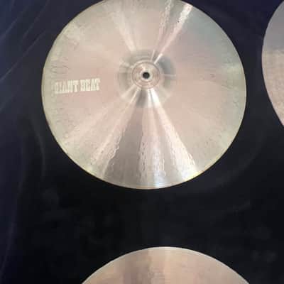 Vintage Paiste White Label Giant Beat Set W/Case! image 2