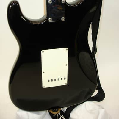 Vintage 1985 Fender Standard Stratocaster Electric Guitar - Black with Maple Fingerboard MIJ image 13