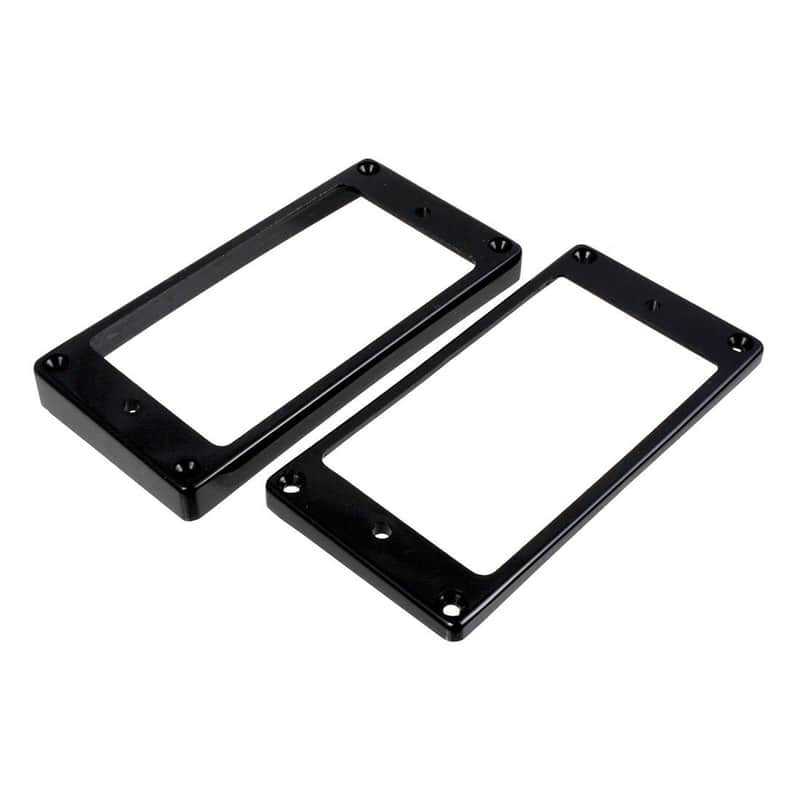 Les Paul Curved Tapered Humbucker Black Pickup Ring Set PC-0733-023 image 1