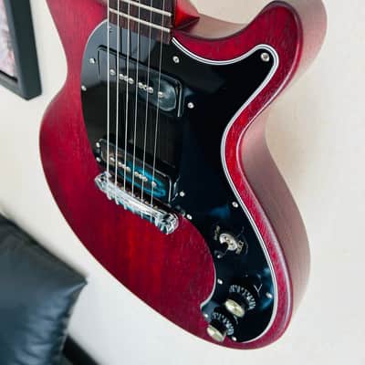 Gibson Les Paul DC, USA 2019, P90 2019 - Worn Cherry image 3