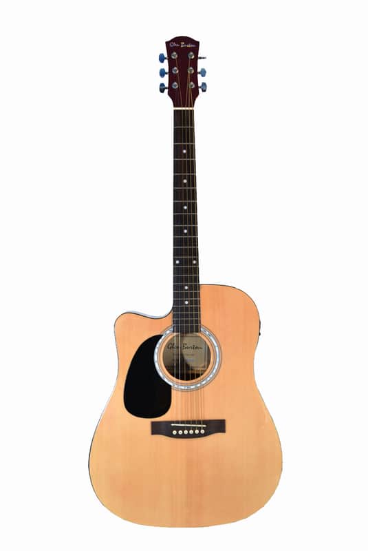 Glen Burton GA204CE-NT-LFT Spruce Top Cutaway 6-String Acoustic-Electric Guitar For Left Handed Players image 1