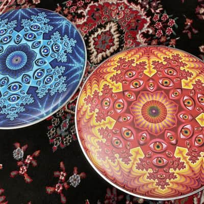 Evans Danny Carey / TOOL Fear Inoculum "Tondo"  22”x2 double Bass Drum Head Set image 6