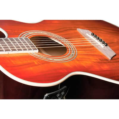 Washburn EA55G-A Festival Acoustic-Electric Guitar Koa Burst image 7