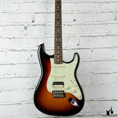 2013 Fender American Standard Stratocaster HSS Shawbucker Sunburst w/ HSC image 3
