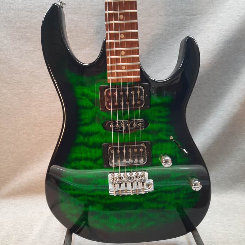 Ibanez Gio GRX70QA Emerald Burst image 1