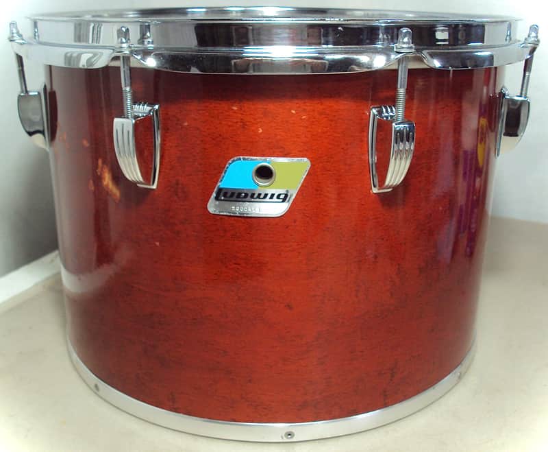 Ludwig 14" x 10" Power Factory Concert Tom Natural Red Mahogany Bild 1