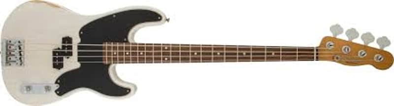 Fender   Mike Dirnt Road Worn Precision Bass White Blonde Lacquer 0138410701 image 1