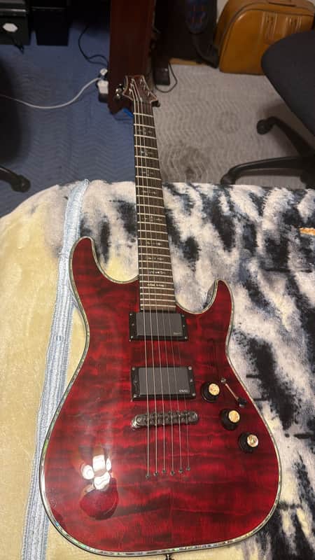 Schecter Hellraiser C-1 FR 2006 - Present - Black Cherry image 1