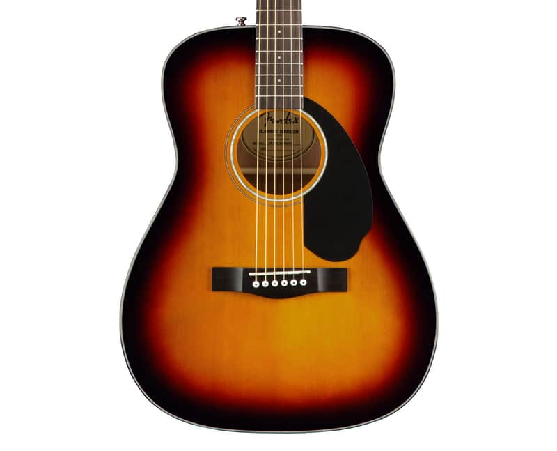 Fender CC-60S Concert Acoustic Guitar - 3-Color Sunburst w/ Walnut FB image 1