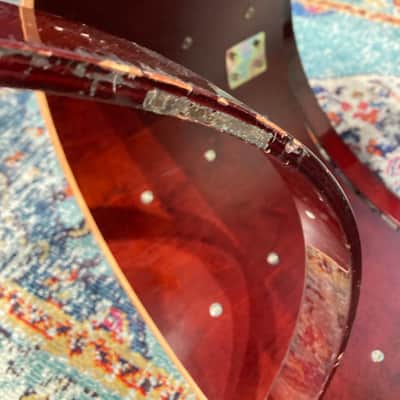 Vinnie Colaiuta's Yamaha 24"x16" Recording Custom Bass Drum Shell and Hoops Only.  Cherrywood Lacquer image 20