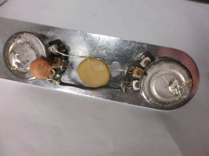 1966 Telecaster P Bass Jazz Precision 250K pots Cap & Treble Bleed Harness image 1