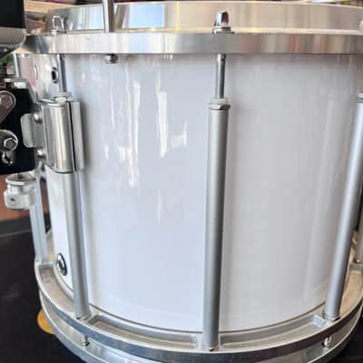 Pearl 11x13 Marching Snare Maple High Tension 90's - 2000's - White image 13