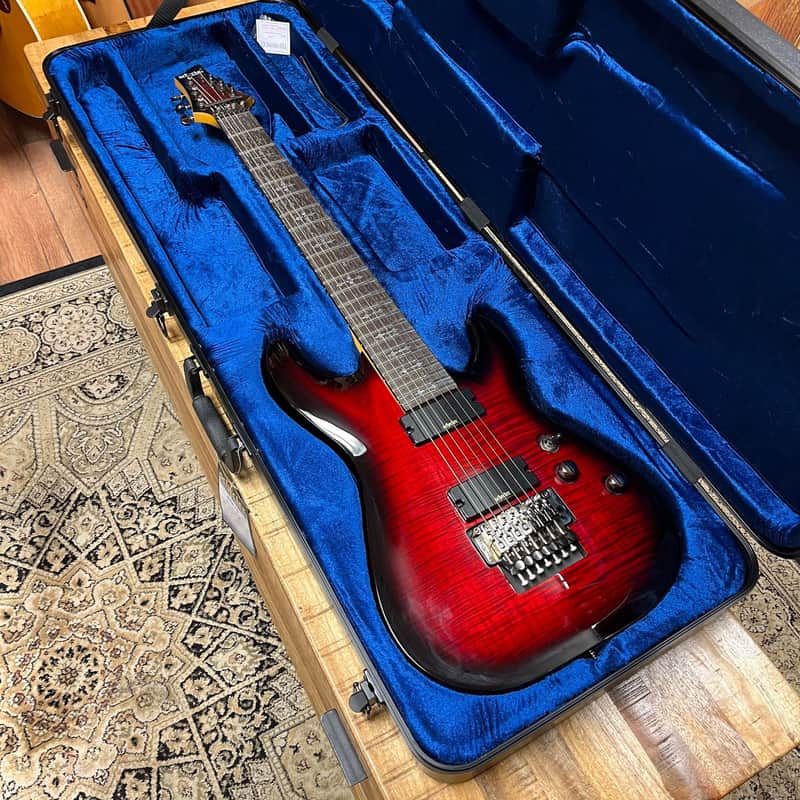 Schecter Demon-7 2022 - Crimson Red Burst image 1