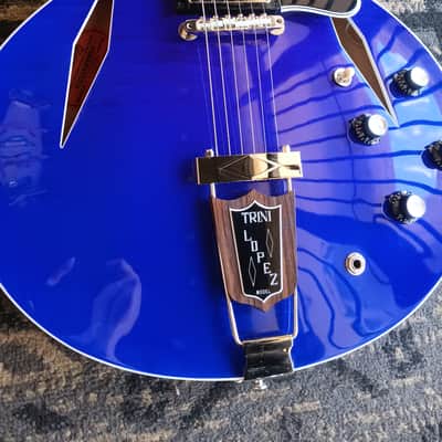 Gibson Trini Lopez Custom Shop 1964 Figured Top 2024 - Viper Blue image 13