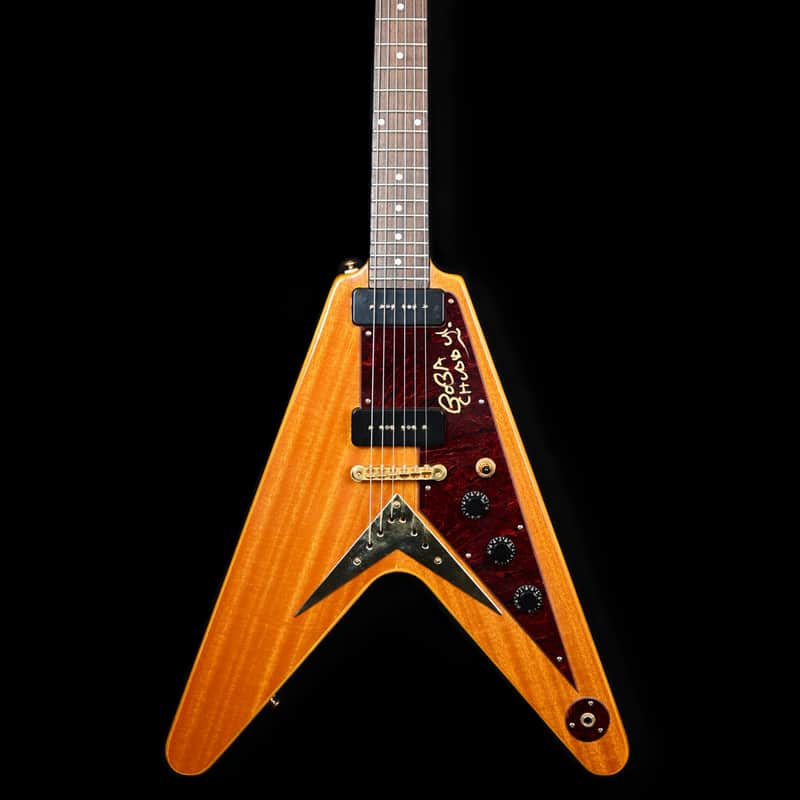 2001 Epiphone Popa Chubby Signature Flying V Korina