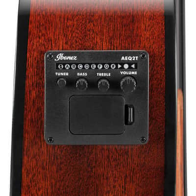Ibanez AEGB24E-BKH AEGB Acoustic Bass 4-String - Black High Gloss image 3