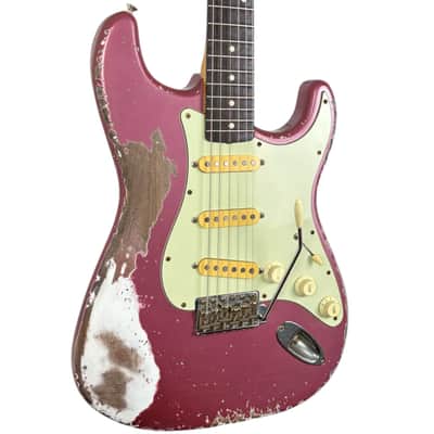 Fender MJT 60s Reissue Stratocaster - Burgundy Mist - Heavy Relic image 2