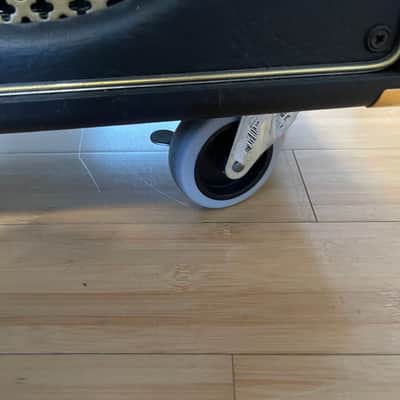 Gibson Super Gold Tone 2x10 2x12 stereo Cab Blue Back and gold image 10