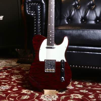 2018 Fender FSR Made in Japan Hybrid '60s Telecaster Quilt Top – Transparent Red / Pro Set Up image 2
