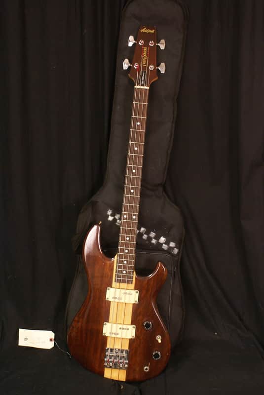 Made in Japan Aria Pro II Thor Sound TSB 400 electric bass guitar all original with a crate gig bag image 1